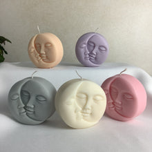 Load image into Gallery viewer, Moon & Sun Candle/ Earth Candle/ Modern Candle/ Candle Giftset / pastel denmark