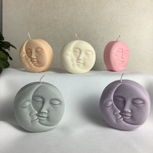 Load image into Gallery viewer, Moon & Sun Candle/ Earth Candle/ Modern Candle/ Candle Giftset / pastel denmark