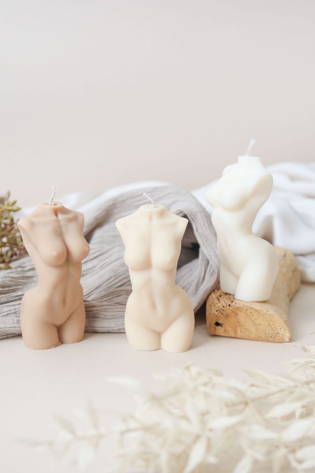 Original Female Torso Candle