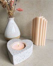 Load image into Gallery viewer, Jesmonite Heart Tealight Holder
