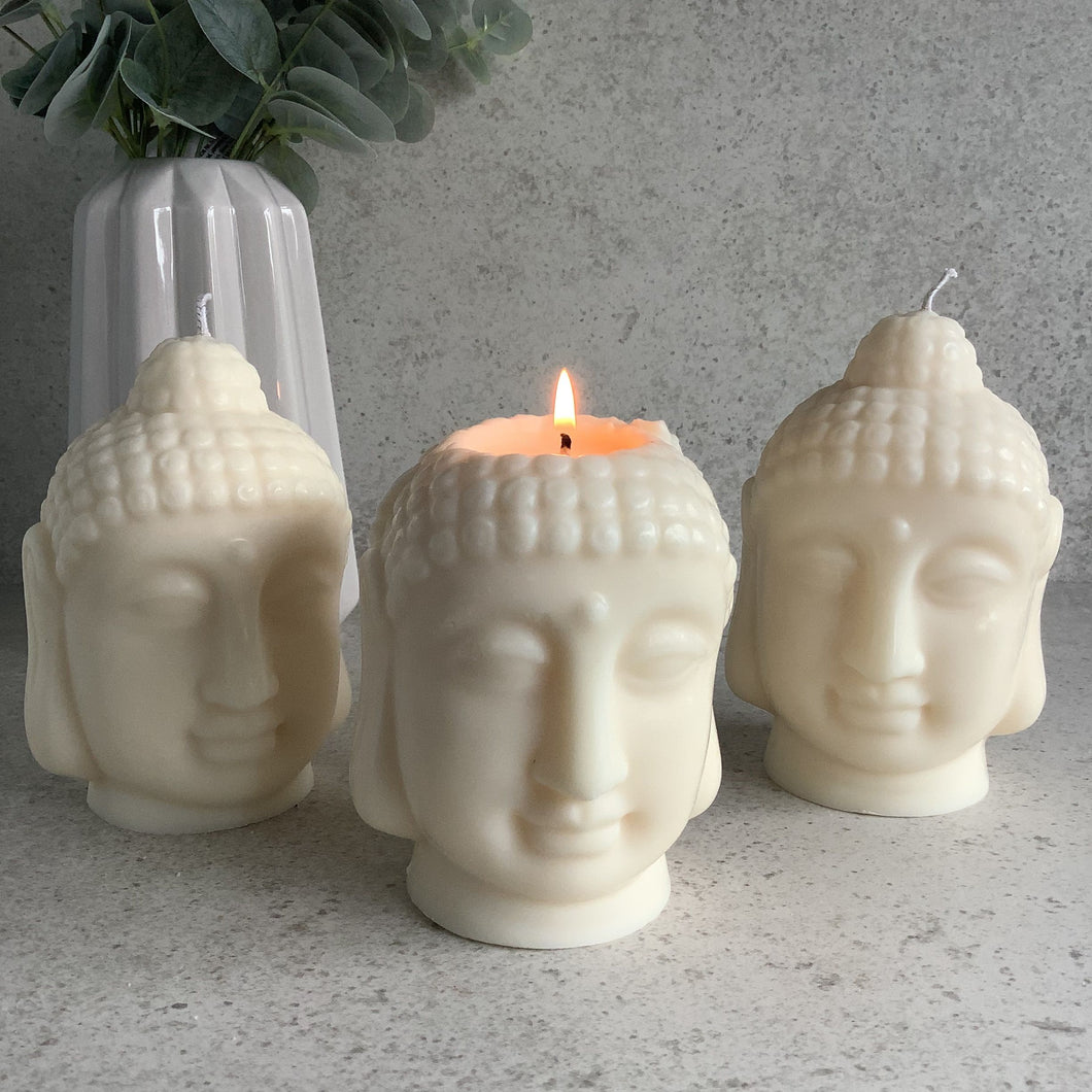 Buddha Head Candle